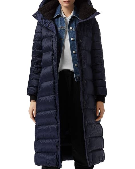 burberry kington down puffer coat|Nylon Puffer Coat in Black .